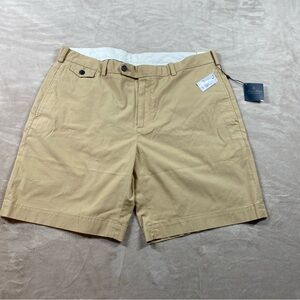NWT Brooks Brothers Men’s W40 Khaki Shorts Supima Cotton Spandex 9 Inseam